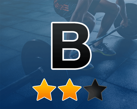 Logotipo B de Borja Rivas entrenador personal en Vigo y 2 de tres estrellas en valoraciones