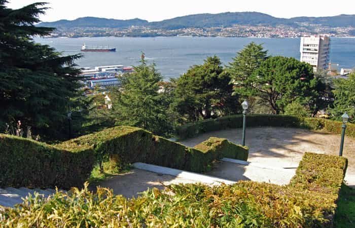 parque de O CASTRO situado en la ciudad de Vigo