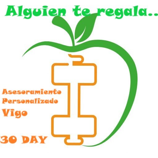 forma de manzana y una mancuerna vertical dibujadas