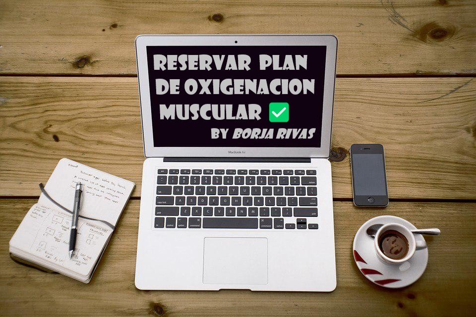 ordenador que pone en su pantalla reservar plan de oxigenación muscular BY BORJA RIVAS