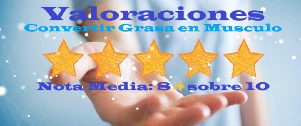mano derecha extendida sujeta 5 estrellas y una valoración de 8 sobre 10