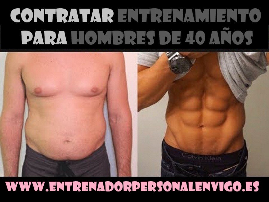 antes y después de un cliente hombre con una edad superior a los 40 años