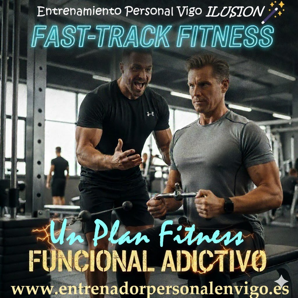 un entrenador personal da ánimos a su alumno mientras este realiza el ejercicio de remo bajo con polea en un gimnasio 