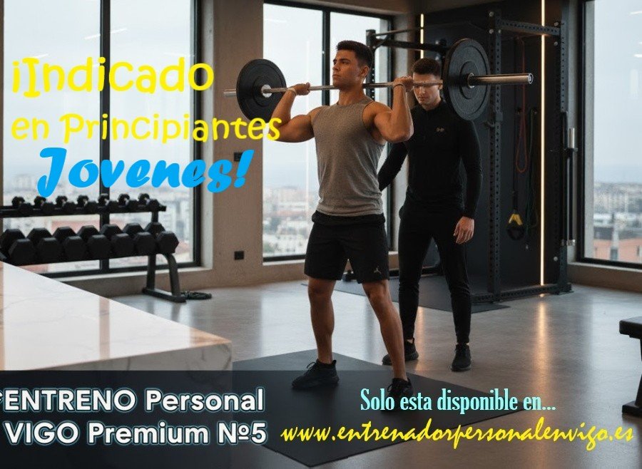 un usuario de gimnasio realiza una arrancada de potencia en un gimnasio con barra mientras su entrenador personal le observa atentamente 