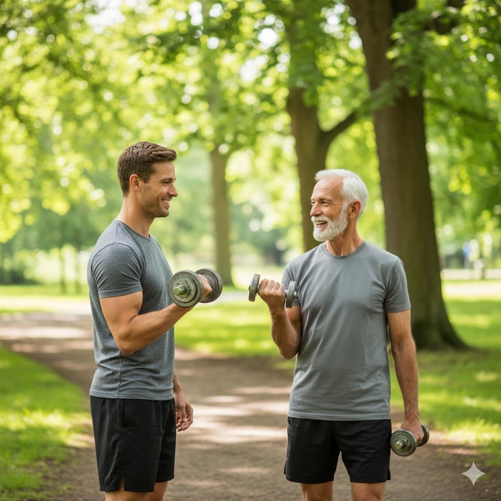 rutina gimnasio para adultos mayores
