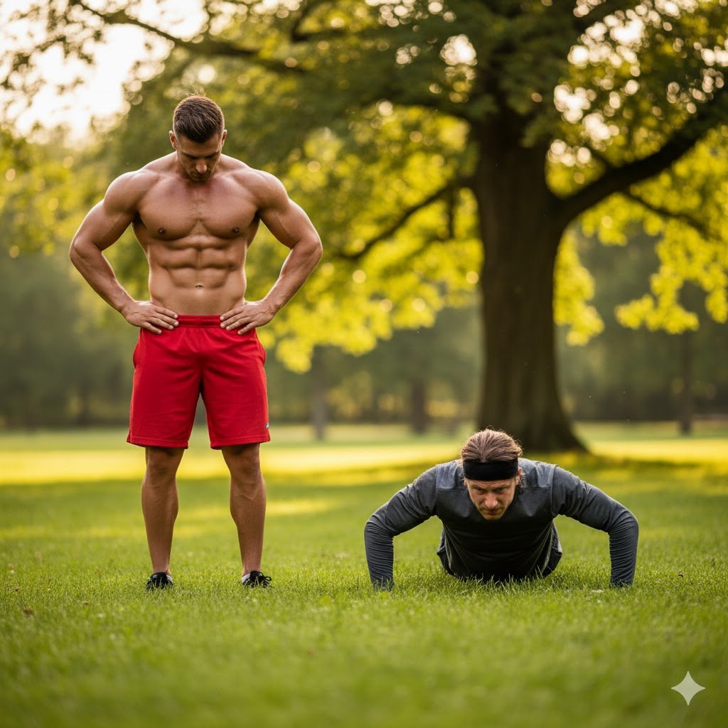 rutina gimnasio al aire libre